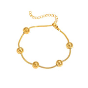 Astrid Golden Ball Chain Bracelet