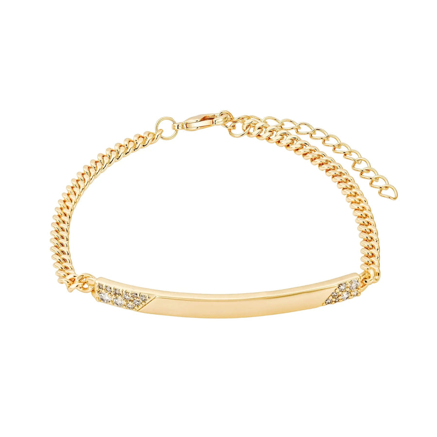 Chloe Custom Engraved Bar Bracelet