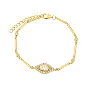 Crystal Evil Eye Bracelet
