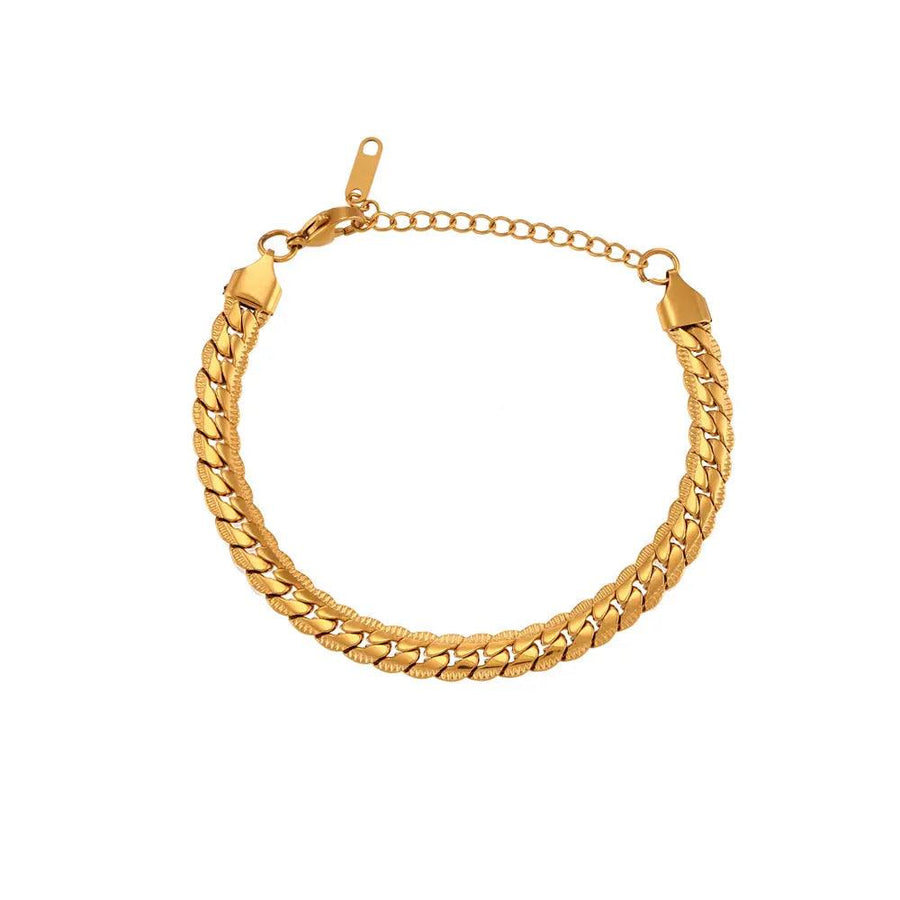 Cuban Flat Curb Bracelet