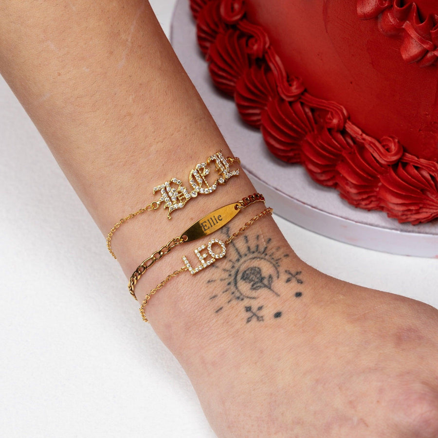 Custom Crystal Name Bracelet