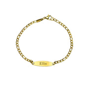 Custom Engraved Oval Plate Bracelet