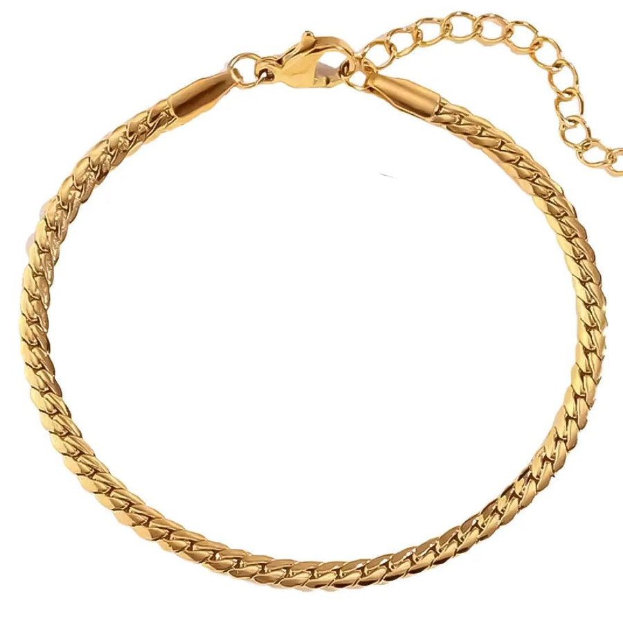 Flat Curb Mini Bracelet