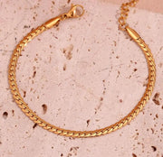 Flat Curb Mini Bracelet