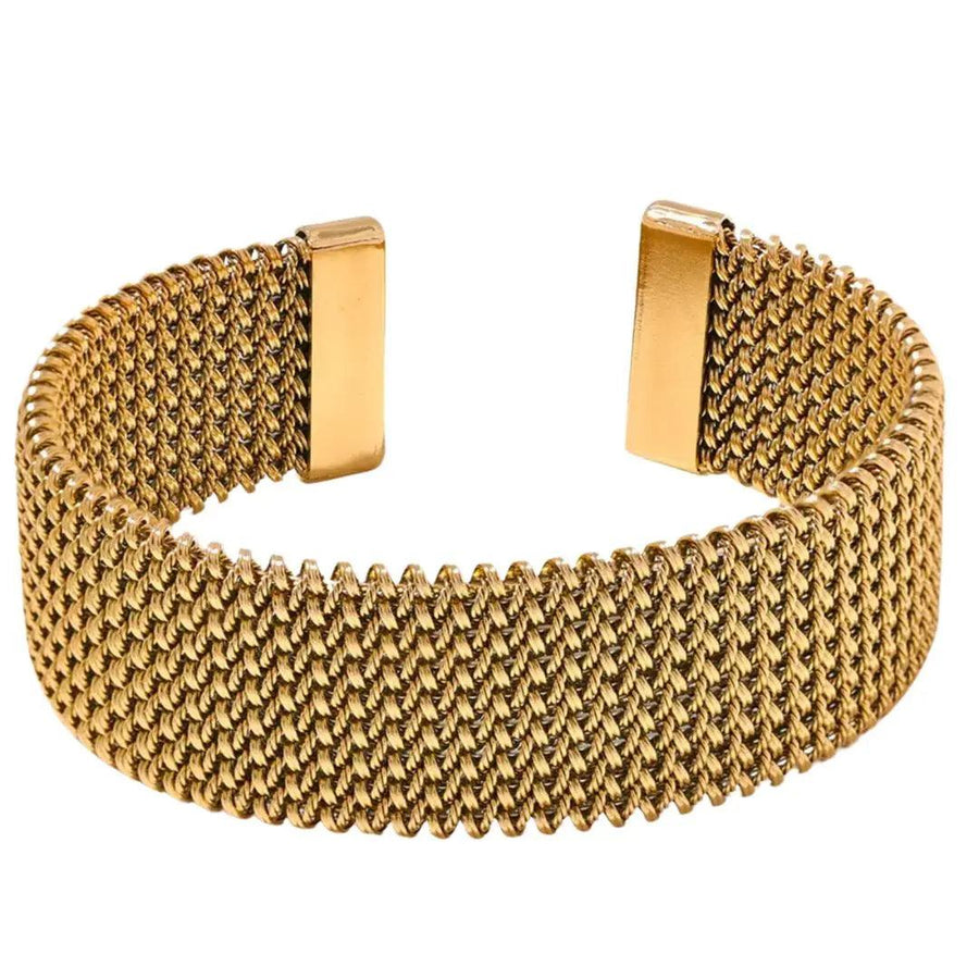 Helios Textured Statement Bangle
