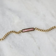 Pink Romance Cuban Bracelet