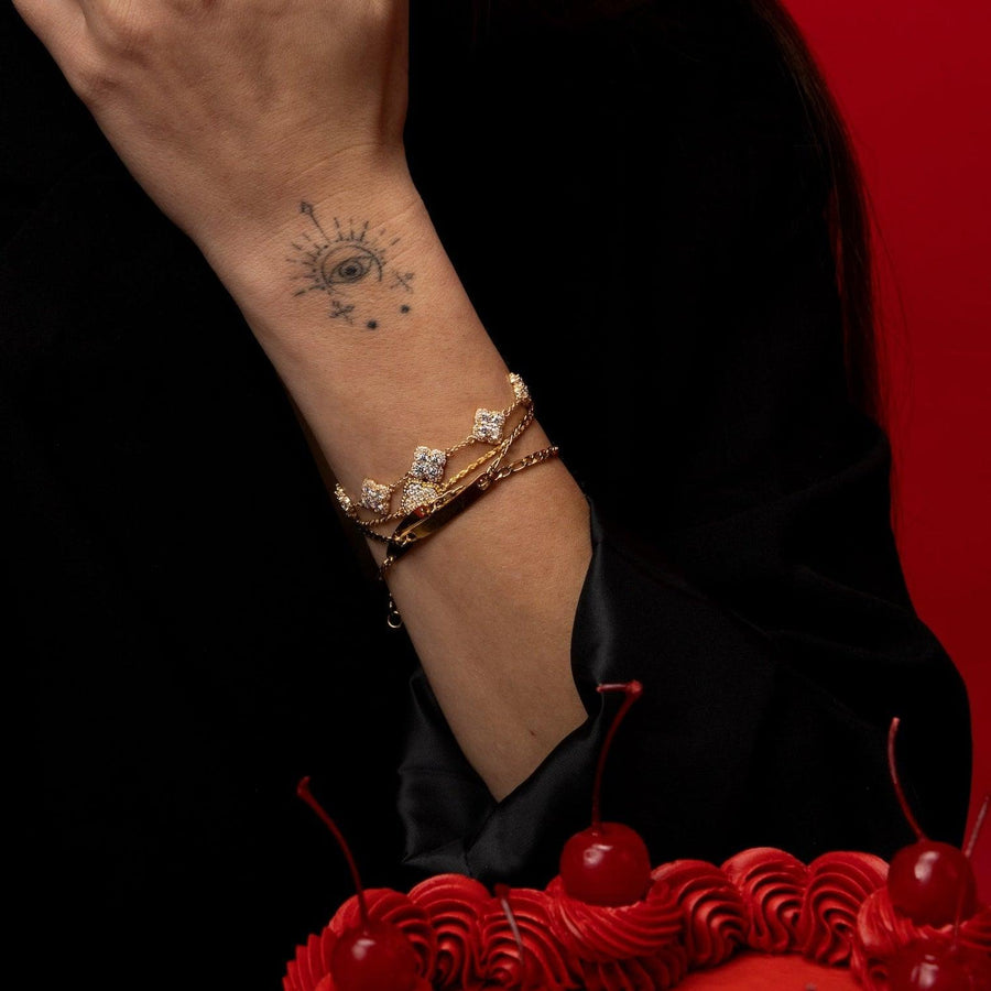 Pinnacle Diamond Bracelet- Gold