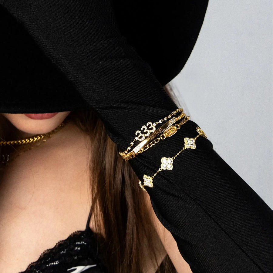 Pinnacle Diamond Bracelet- Gold