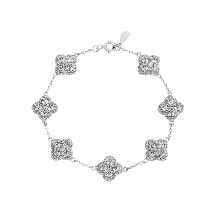 Pinnacle Diamond Bracelet- Silver