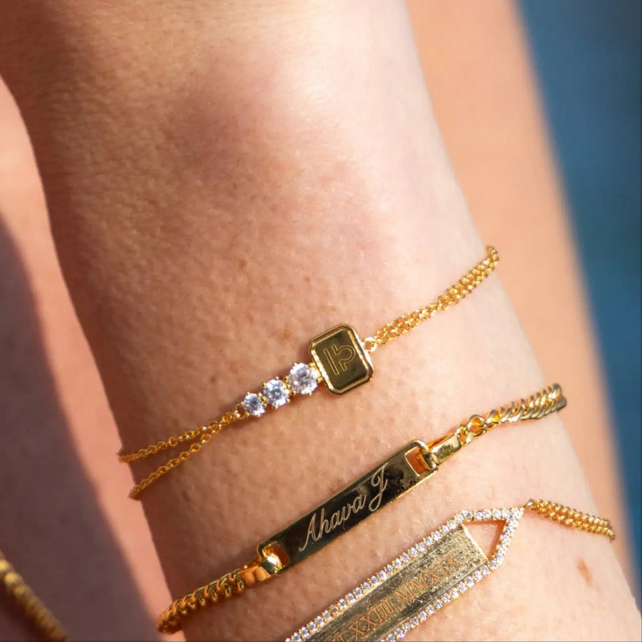 Regina Custom Engraved Key Bracelet