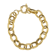 Round Link Bracelet- Gold