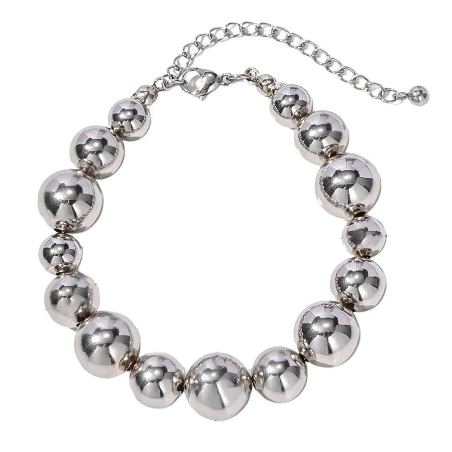 Silver Beaded Bracelet