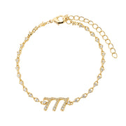 Tennis Angel Number Bracelet