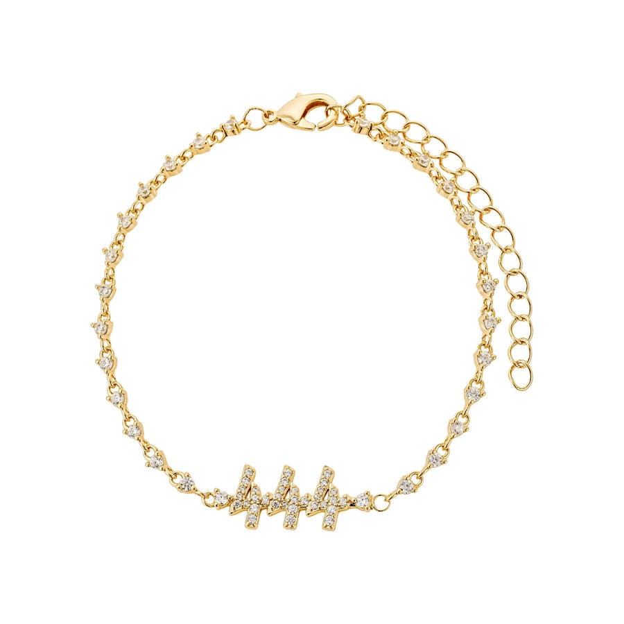 Tennis Angel Number Bracelet