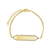 Victoria Custom Engraved Bar Bracelet
