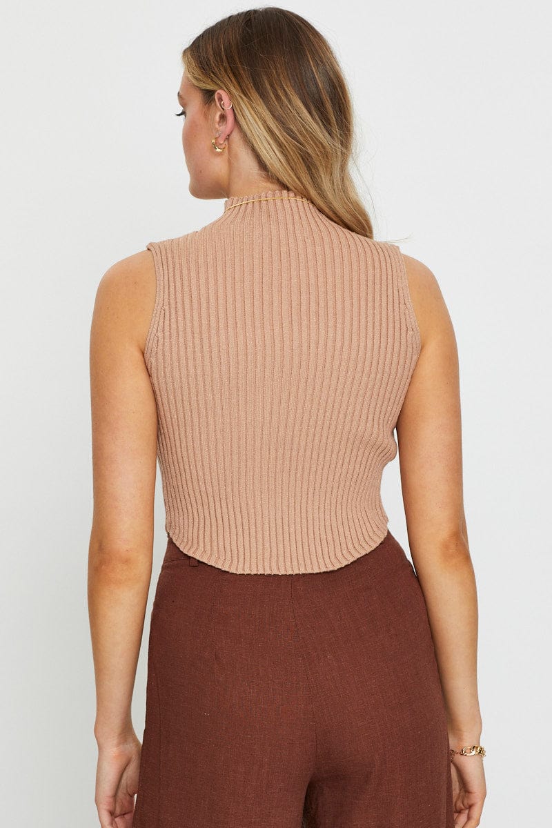 Brown Knit Jumper
