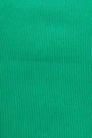 Green Knit Top Sleeveless Crop