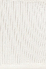 White Knit Wrap Cami