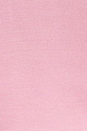 Pink Knit Top Sleeveless Crop Square Neck