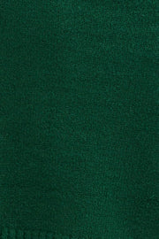 Green Cable Knit Jumper High neck