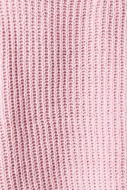 Pink Knit Top Long Sleeve Chenille