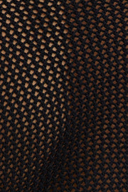 Black Collar Knit Top Short Sleeve