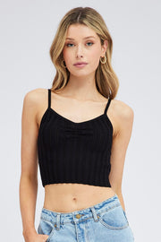 Black Knit Tank Top