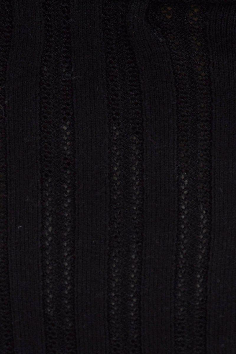 Black Knit Tank Top
