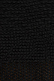 Black Crochet Knit Tank Top