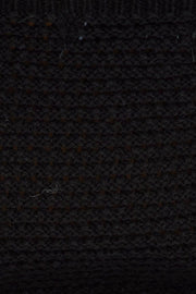 Black Crochet Singlet Top V Neck