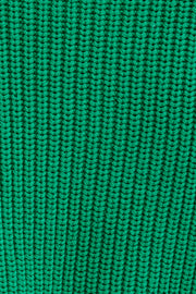 Green Knit Jumper Long Sleeve Cotton