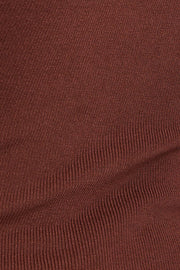 Brown Knit Top Sleeveless