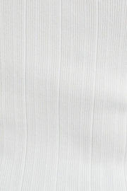 White Crop Singlet Knit