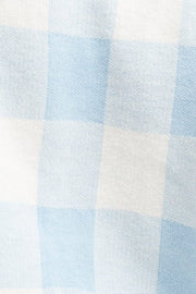 Check Knit Top Long Sleeve Relaxed