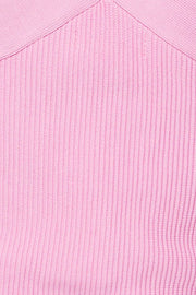 Pink Knit Top Sleeveless Halter
