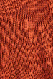 Brown Knit Top Long Sleeve Relaxed