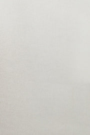 White Notched Neck Knit Top