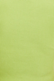 Green Short Sleeve Knit Top